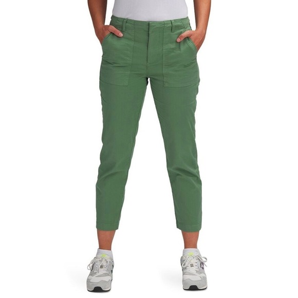 Outerknown Women's Emory Stretch Pants, Green - Picture 1 of 9